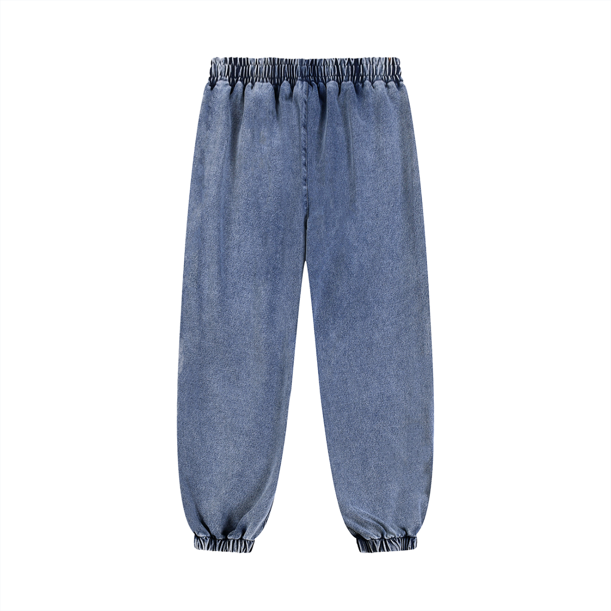JAQUSONNE LOGO SNOW WASH JOGGED SWEATPANTS