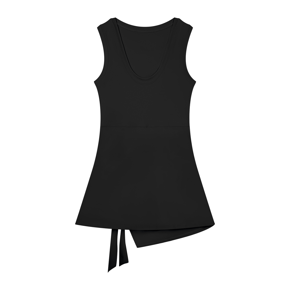 JAQUSONNE LOGO A-LINE SLEEVELESS DRESS