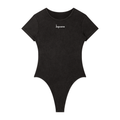 JAQUSONNE LOGO MINERAL WASH CREWNECK BODYSUIT