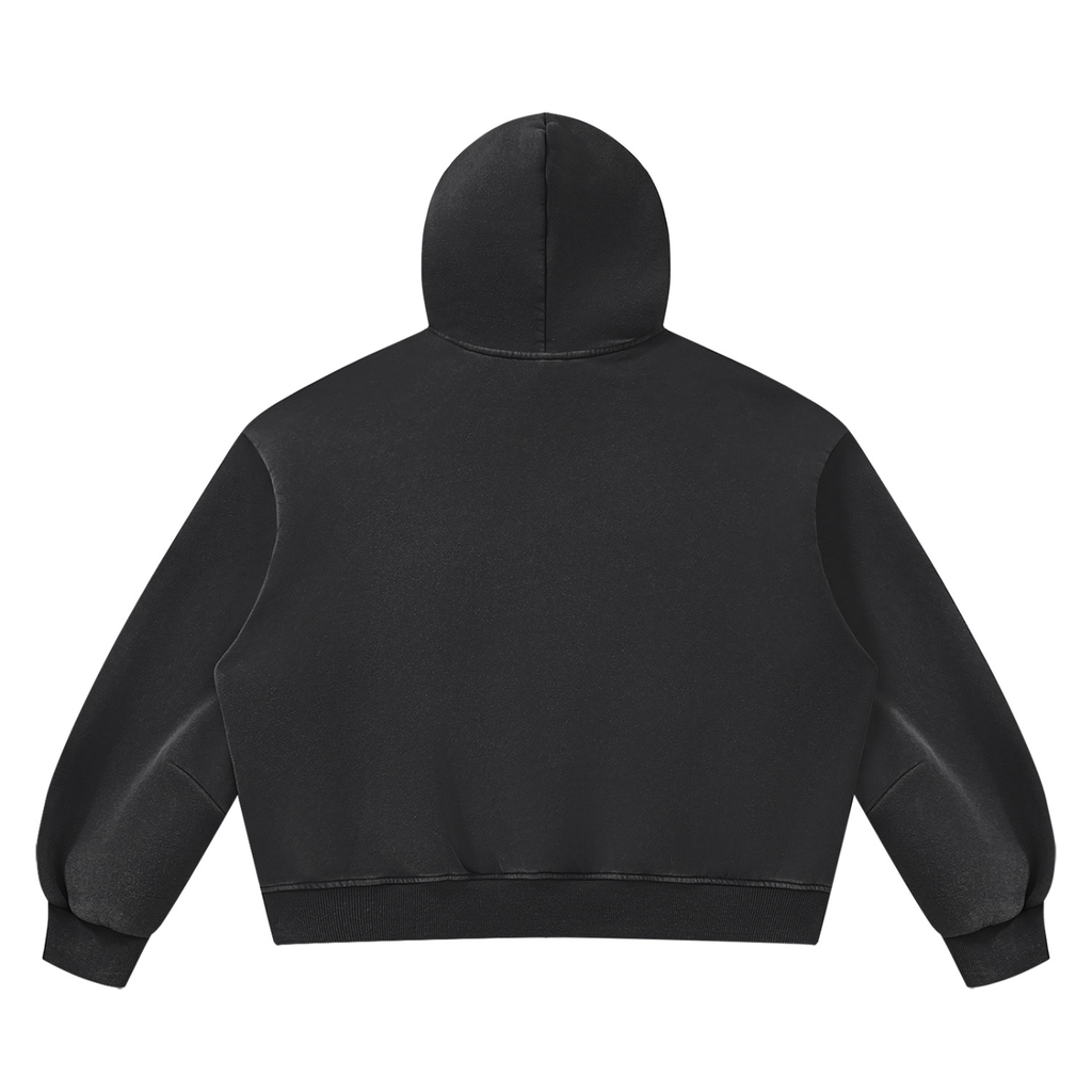 DAFFODIL LOGO VINTAGE WASH BOXY FLEECE HOODIE