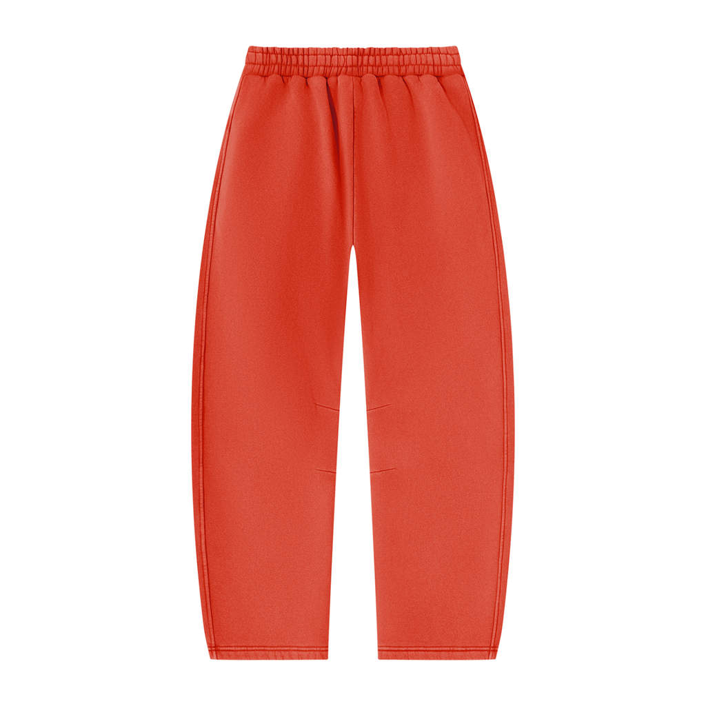 DAFFODIL LOGO VINTAGE WASH BARREL LEG FLEECE SWEATPANTS