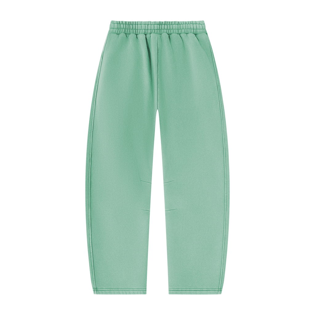 DAFFODIL LOGO VINTAGE WASH BARREL LEG FLEECE SWEATPANTS