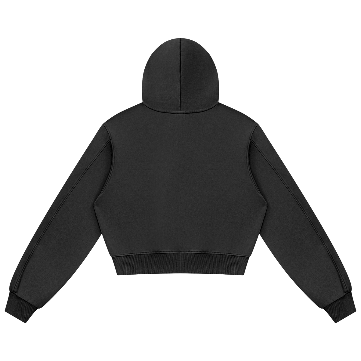 JAQUSONNE LOGO MINERAL WASH FULL ZIP HOODIE