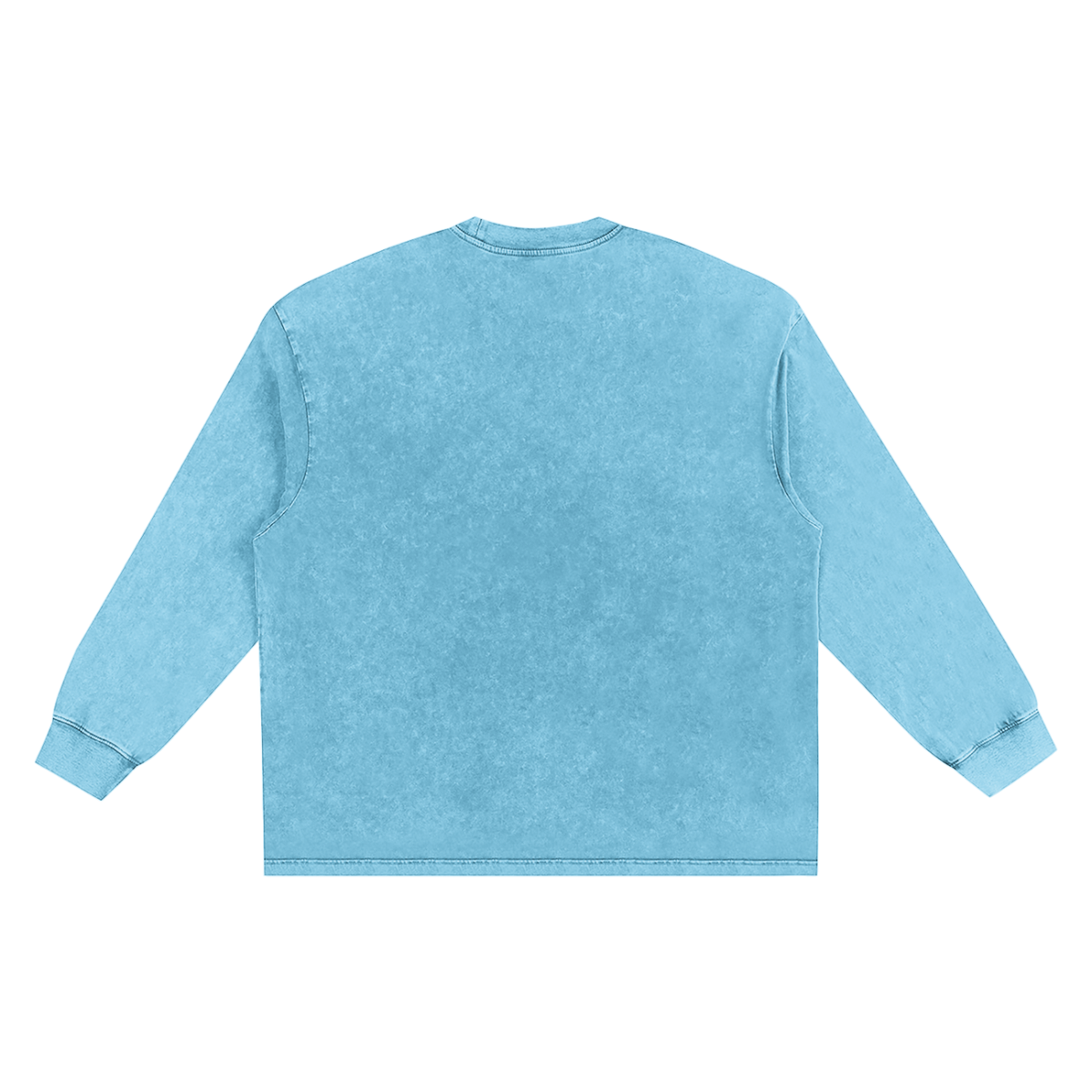 MONOGRAM SNOW WASHED FRAYED EDGE T-SHIRT
