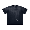 JAQUSONNE LOGO VINTAGE WASHED FRAYED T-SHIRT