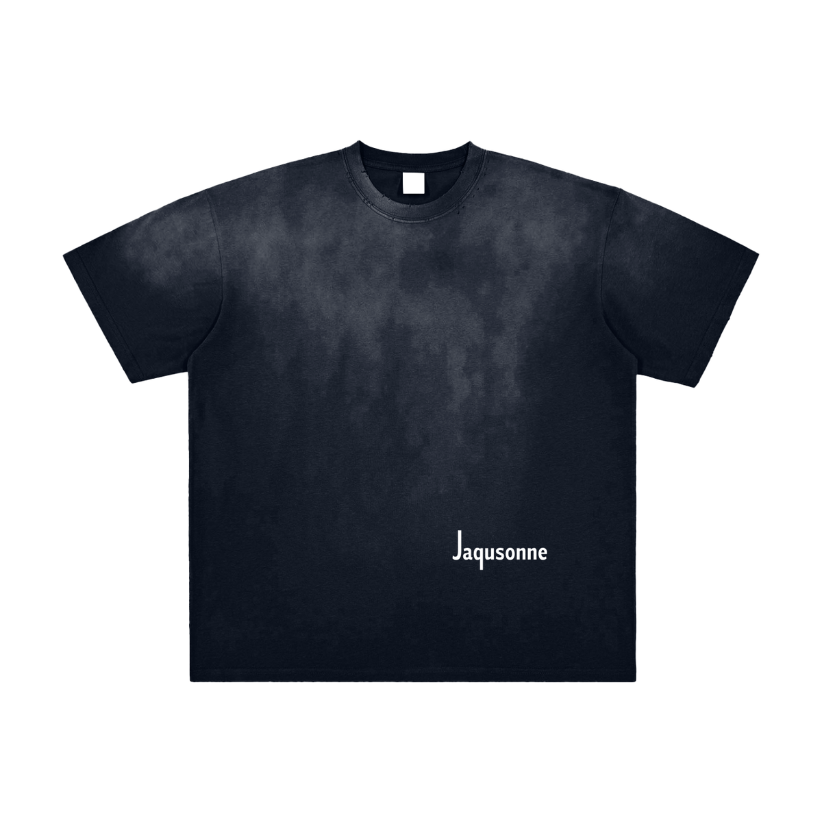 JAQUSONNE LOGO VINTAGE WASHED FRAYED T-SHIRT
