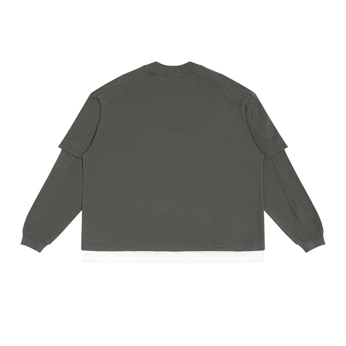 MONOGRAM PANELED LAYER COLOR BLOCK T-SHIRT Paneled