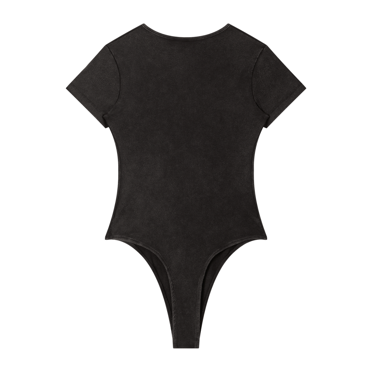 JAQUSONNE LOGO MINERAL WASH CREWNECK BODYSUIT