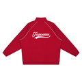 VARSITY LOGO REFLECTION STRIPED RAGLAN SLEEVE JACKET