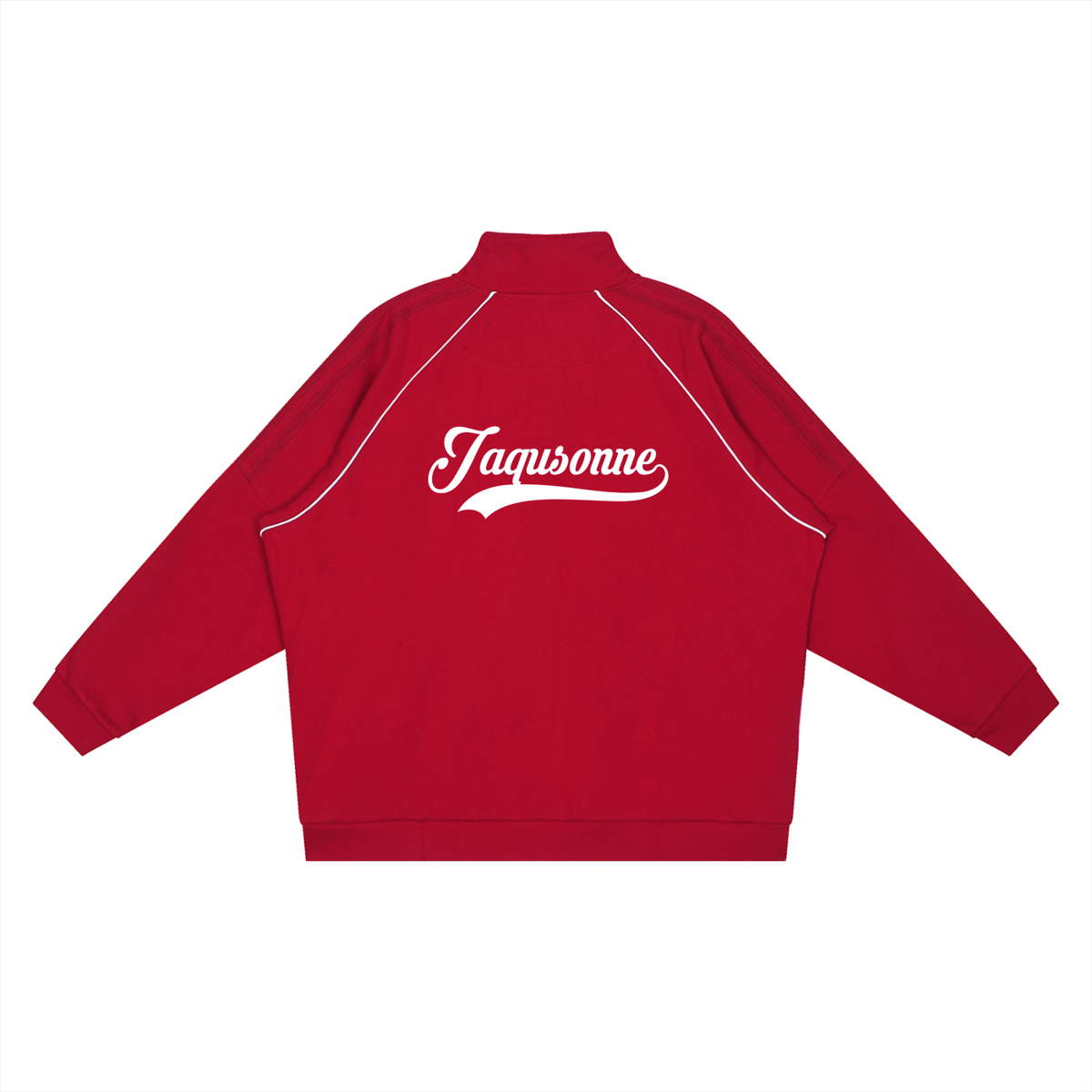 VARSITY LOGO REFLECTION STRIPED RAGLAN SLEEVE JACKET