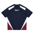 JAQUSONNE VARSITY LOGO COLOR BLOCK T-SHIRT