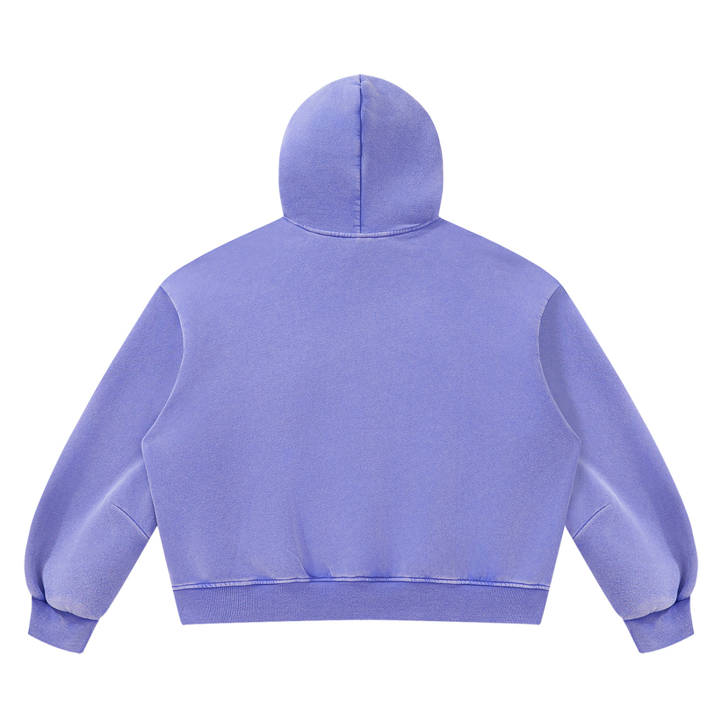 DAFFODIL LOGO VINTAGE WASH BOXY FLEECE HOODIE