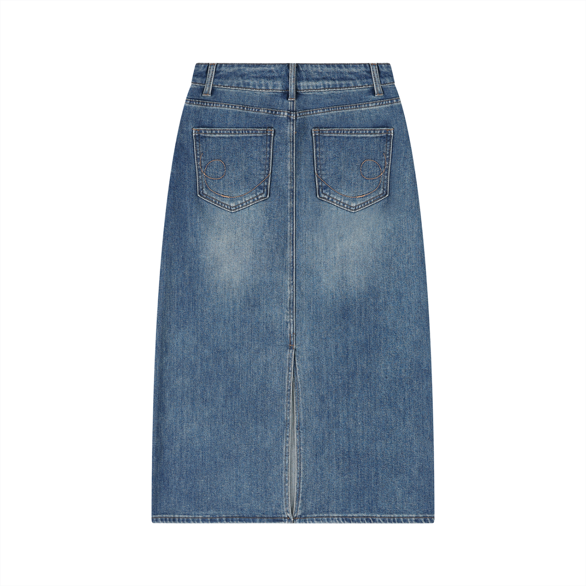 VINTAGE WASH DENIM SKIRT