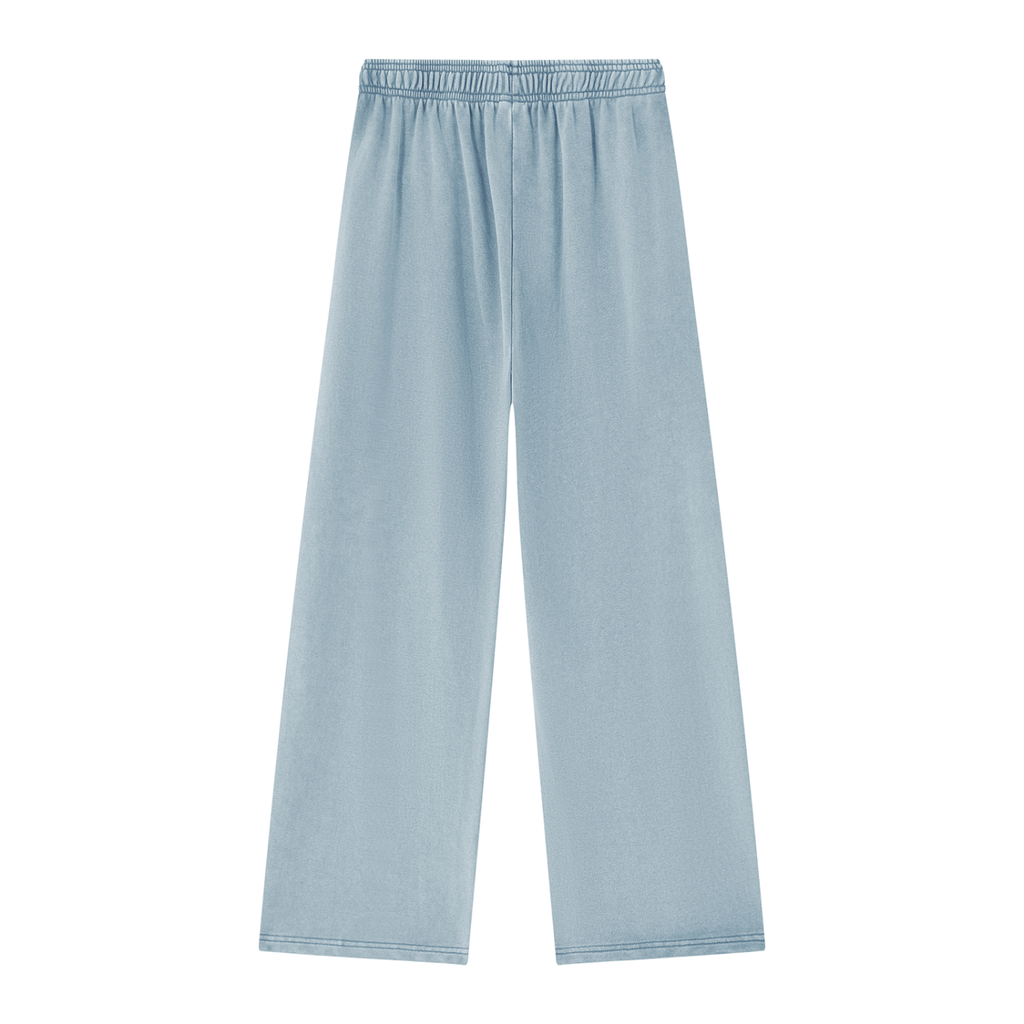 JAQUSONNE LOGO MINERAL WASH STRAIGHT SWEATPANTS