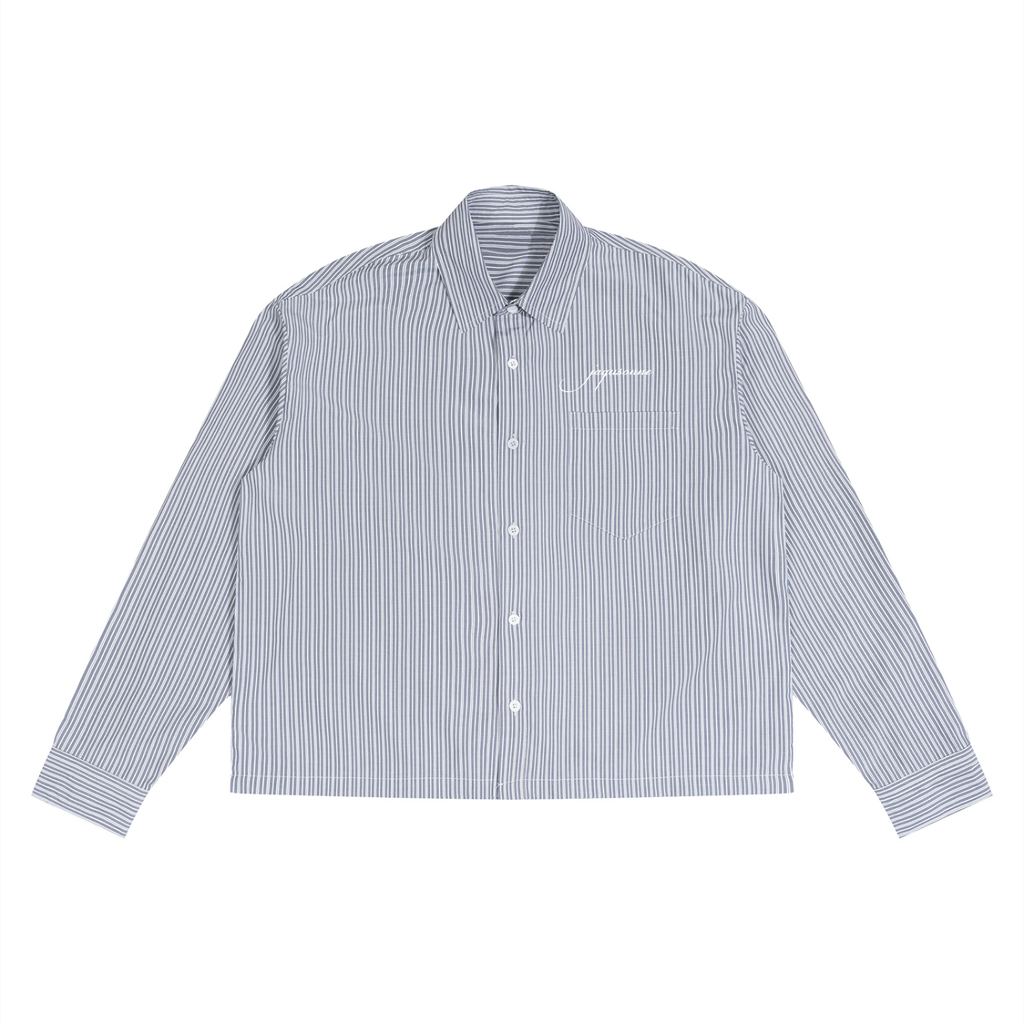 SCRIPT LOGO BOXY STRIPED SHIRT