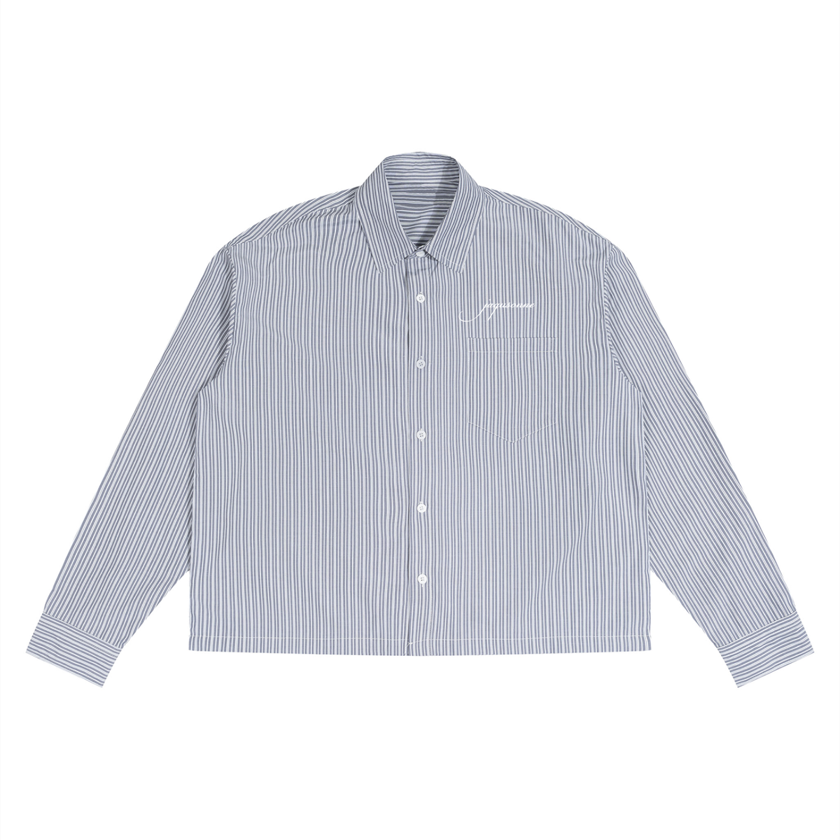 SCRIPT LOGO BOXY STRIPED SHIRT