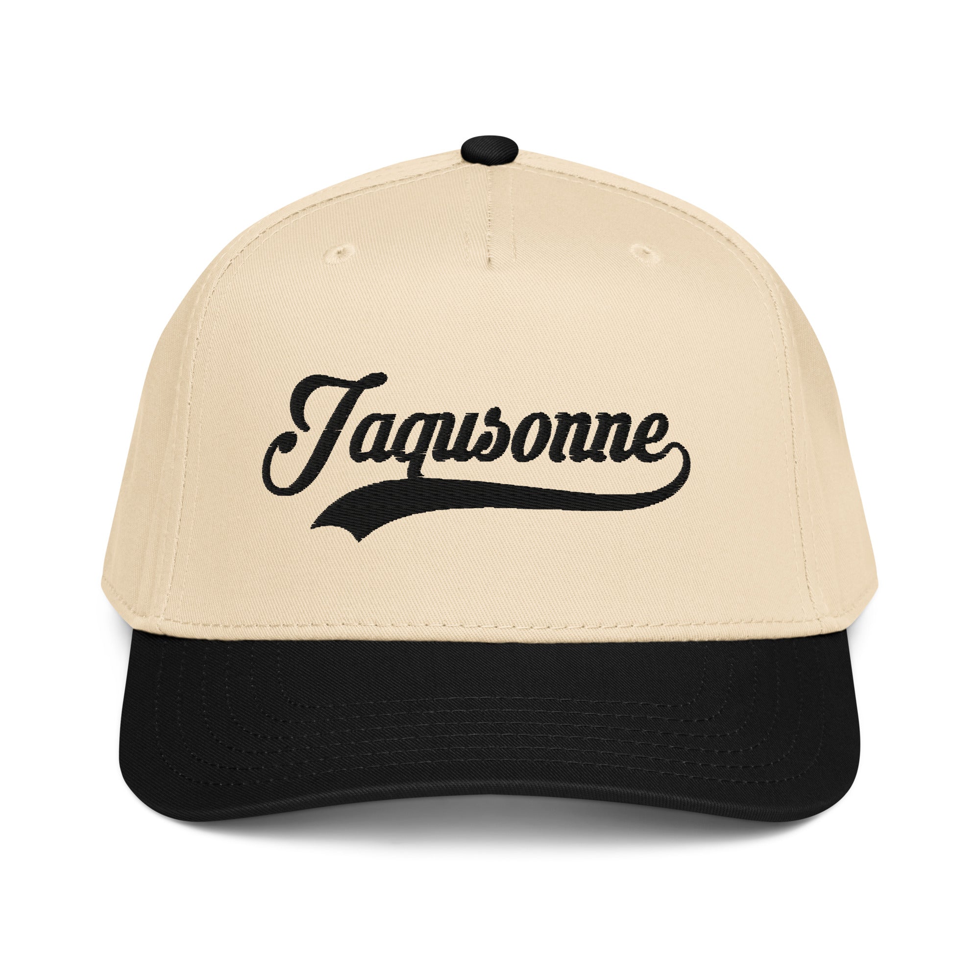 JAQUSONNE VARSITY LOGO 5 PANEL CAP