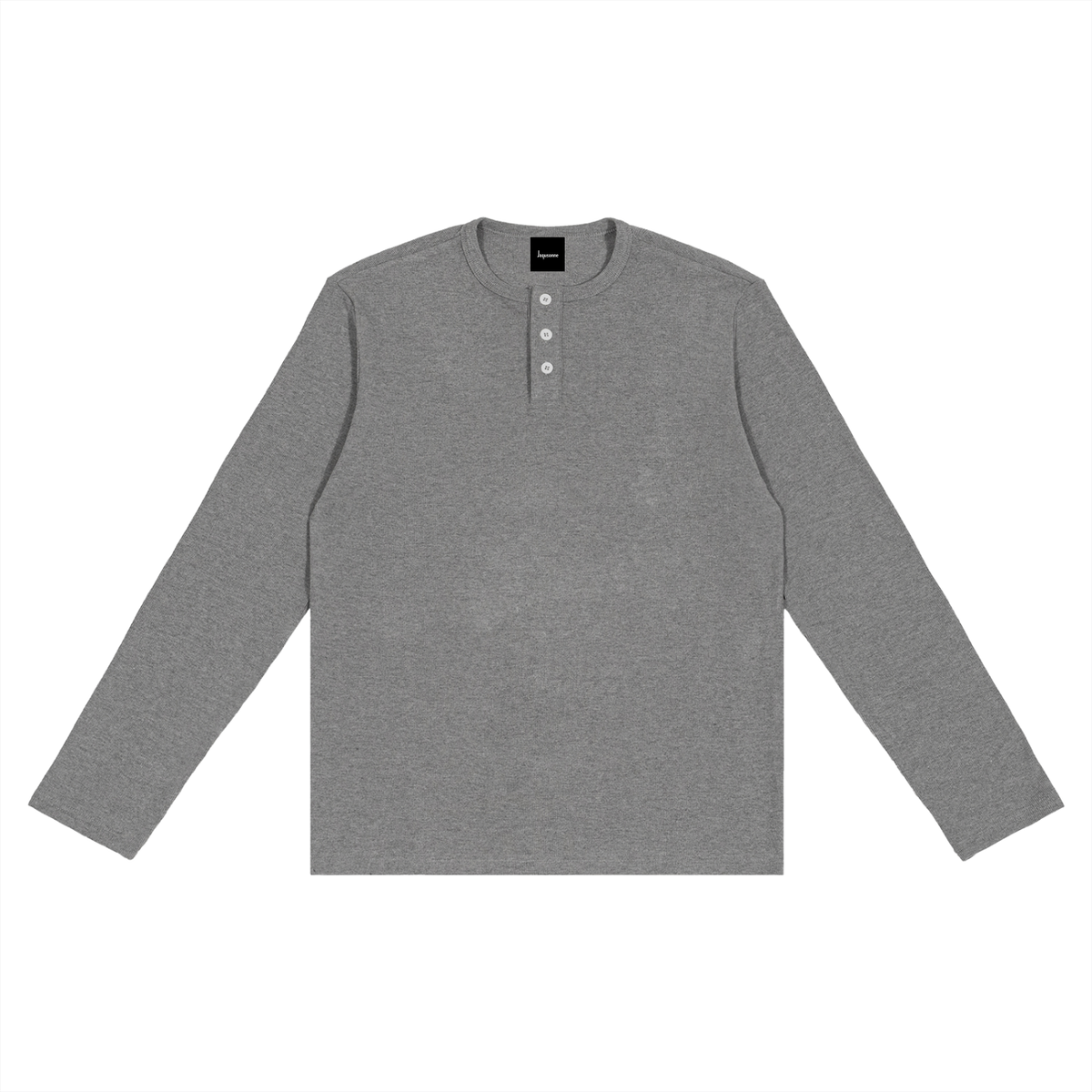 LONG SLEEVE HENLEY T-SHIRT