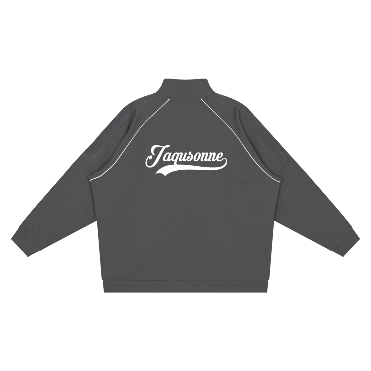 VARSITY LOGO REFLECTION STRIPED RAGLAN SLEEVE JACKET