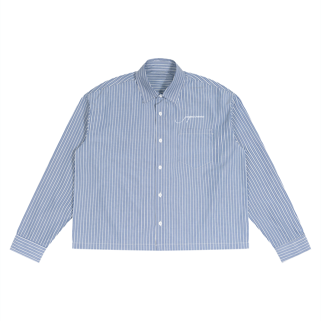 SCRIPT LOGO BOXY STRIPED SHIRT