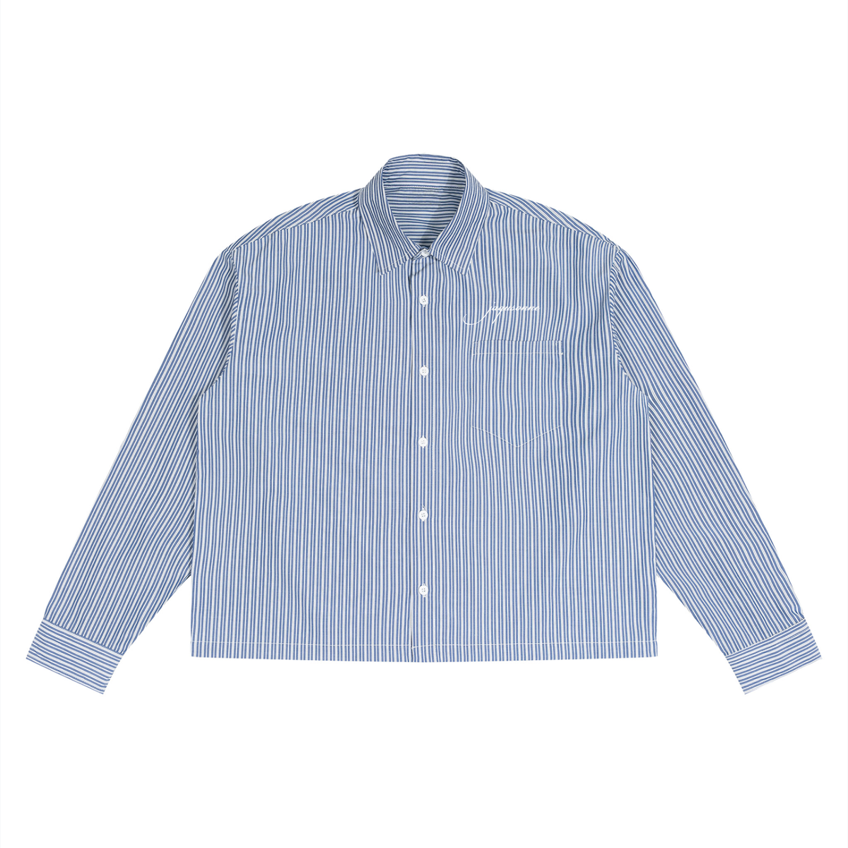 SCRIPT LOGO BOXY STRIPED SHIRT