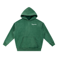JAQUSONNE LOGO SNOW WASHED OVERSIZED HOODIE