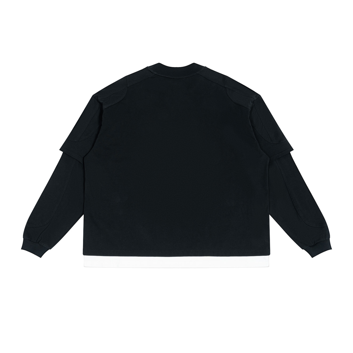 MONOGRAM PANELED LAYER COLOR BLOCK T-SHIRT Paneled