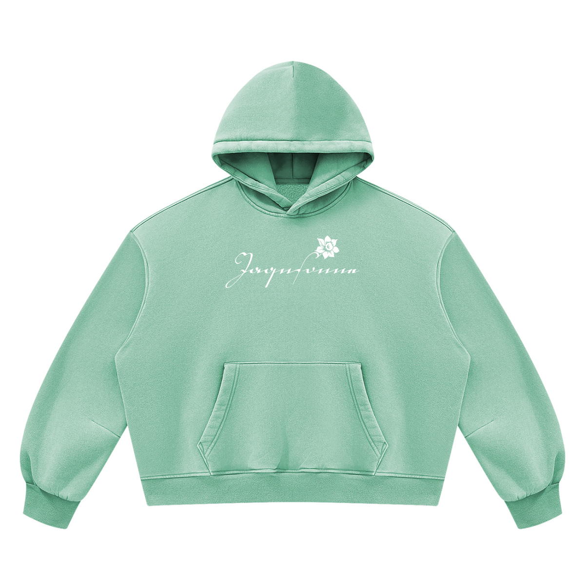 DAFFODIL LOGO VINTAGE WASH BOXY FLEECE HOODIE