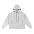 DAFFODIL LOGO BOXY BUTTON PLACKET HOODIE