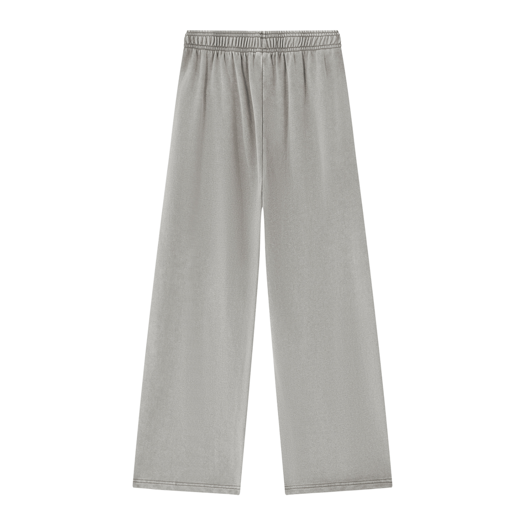 JAQUSONNE LOGO MINERAL WASH STRAIGHT SWEATPANTS
