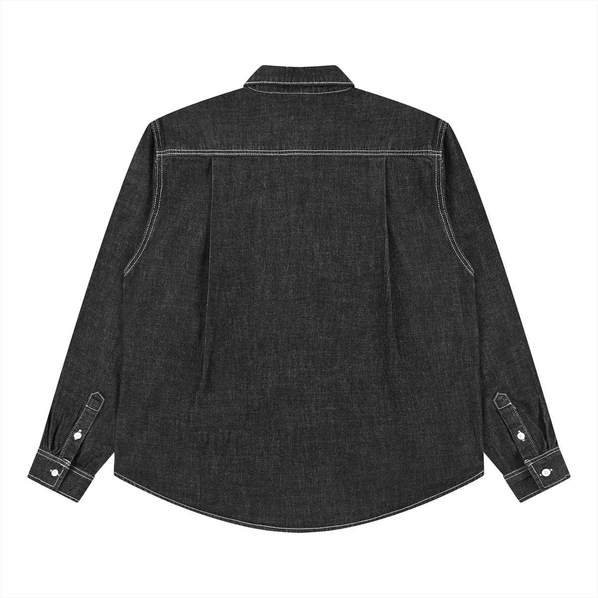 VINTAGE WASH FULL-ZIP DENIM SHIRT
