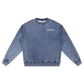 JAQUSONNE LOGO SNOW WASH OVERSIZED CREWNECK SWEATSHIRT
