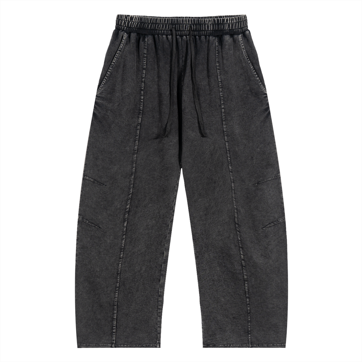 JAQUSONNE LOGO SNOW WASH DRAWSRING COTTON PANTS