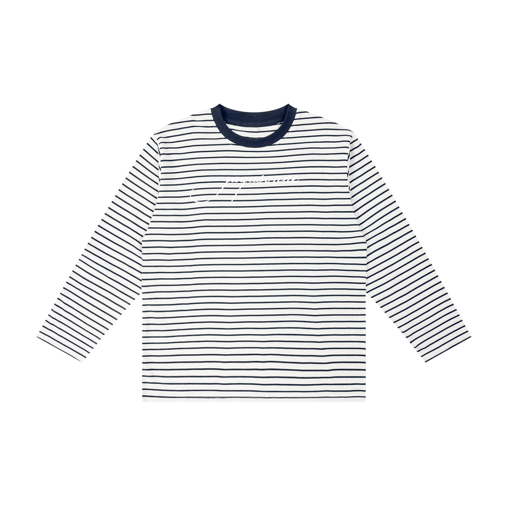 SCRIPT LOGO KIDS STRIPED LONG SLEEVE T-SHIRT