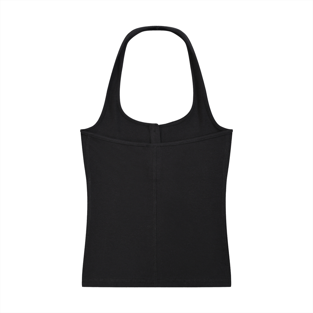 RIBBED HENLEY TANK TOP