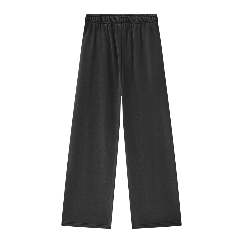 JAQUSONNE LOGO MINERAL WASH STRAIGHT SWEATPANTS