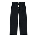 VINTAGE WASH WIDE LEG DENIM JEANS