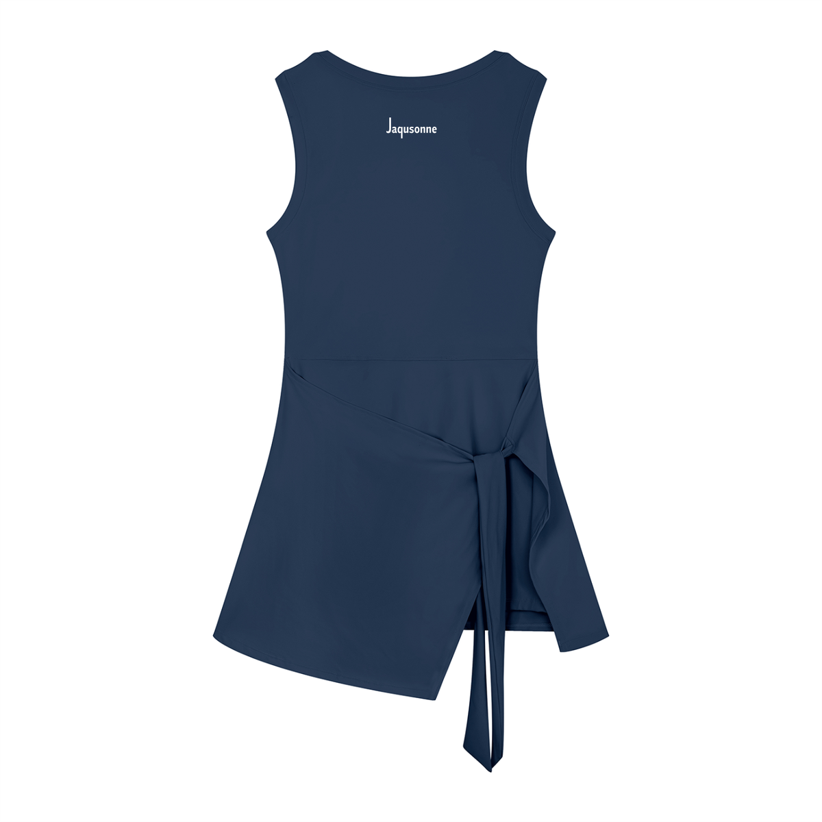JAQUSONNE LOGO A-LINE SLEEVELESS DRESS