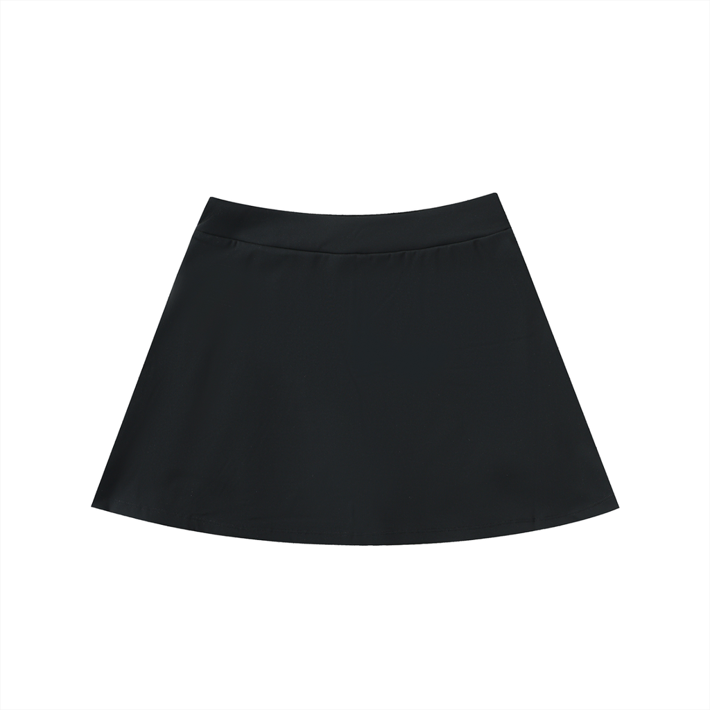VARSITY LOGO HIGH-WAIST POCKET A-LINE SKIRT