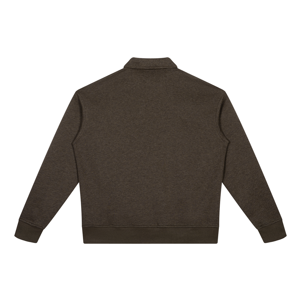 DAFFODIL LOGO BOXY QUARTER-ZIP SWEATSHIRT