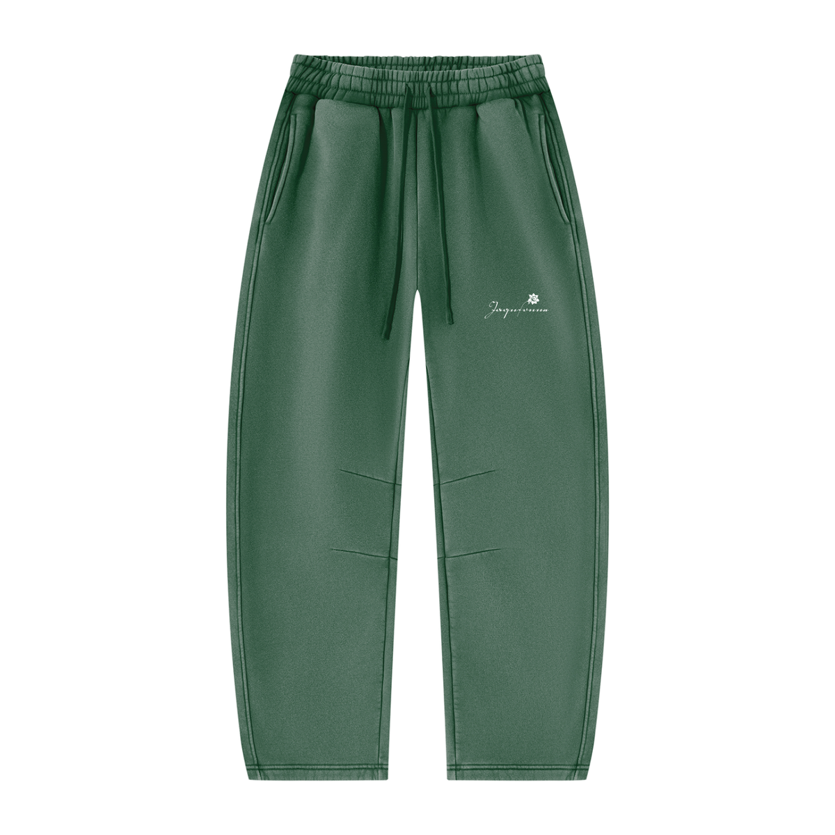 DAFFODIL LOGO VINTAGE WASH BARREL LEG FLEECE SWEATPANTS