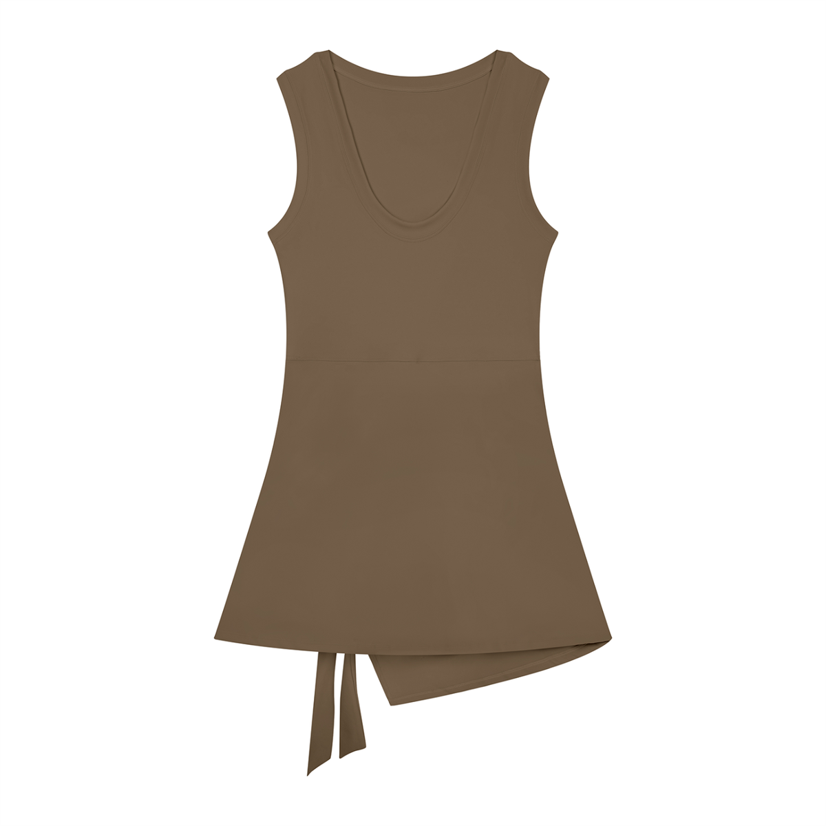 JAQUSONNE LOGO A-LINE SLEEVELESS DRESS