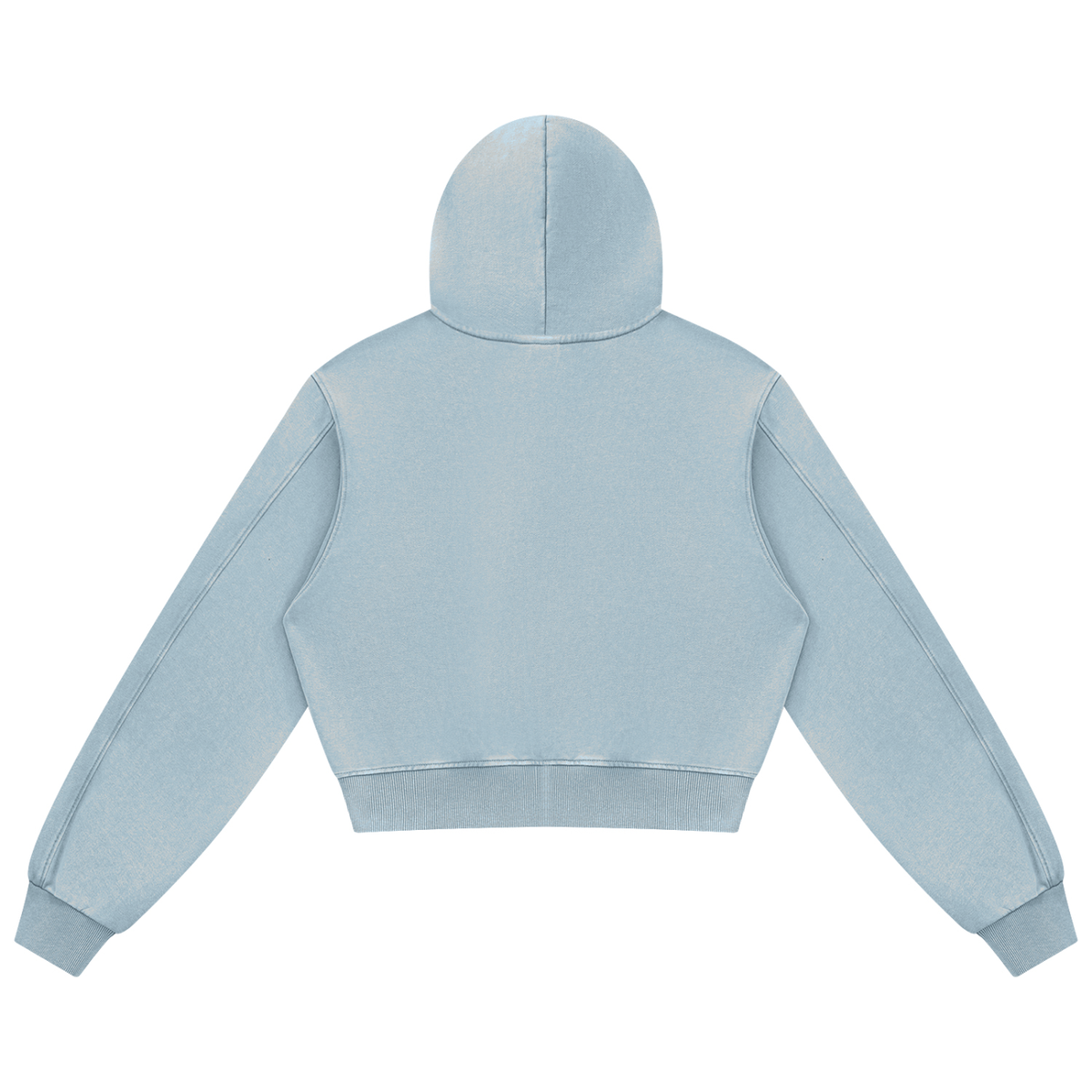 JAQUSONNE LOGO MINERAL WASH FULL ZIP HOODIE