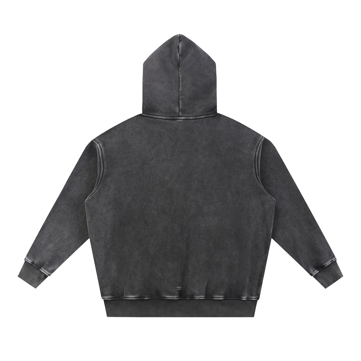JAQUSONNE LOGO SNOW WASHED OVERSIZED HOODIE