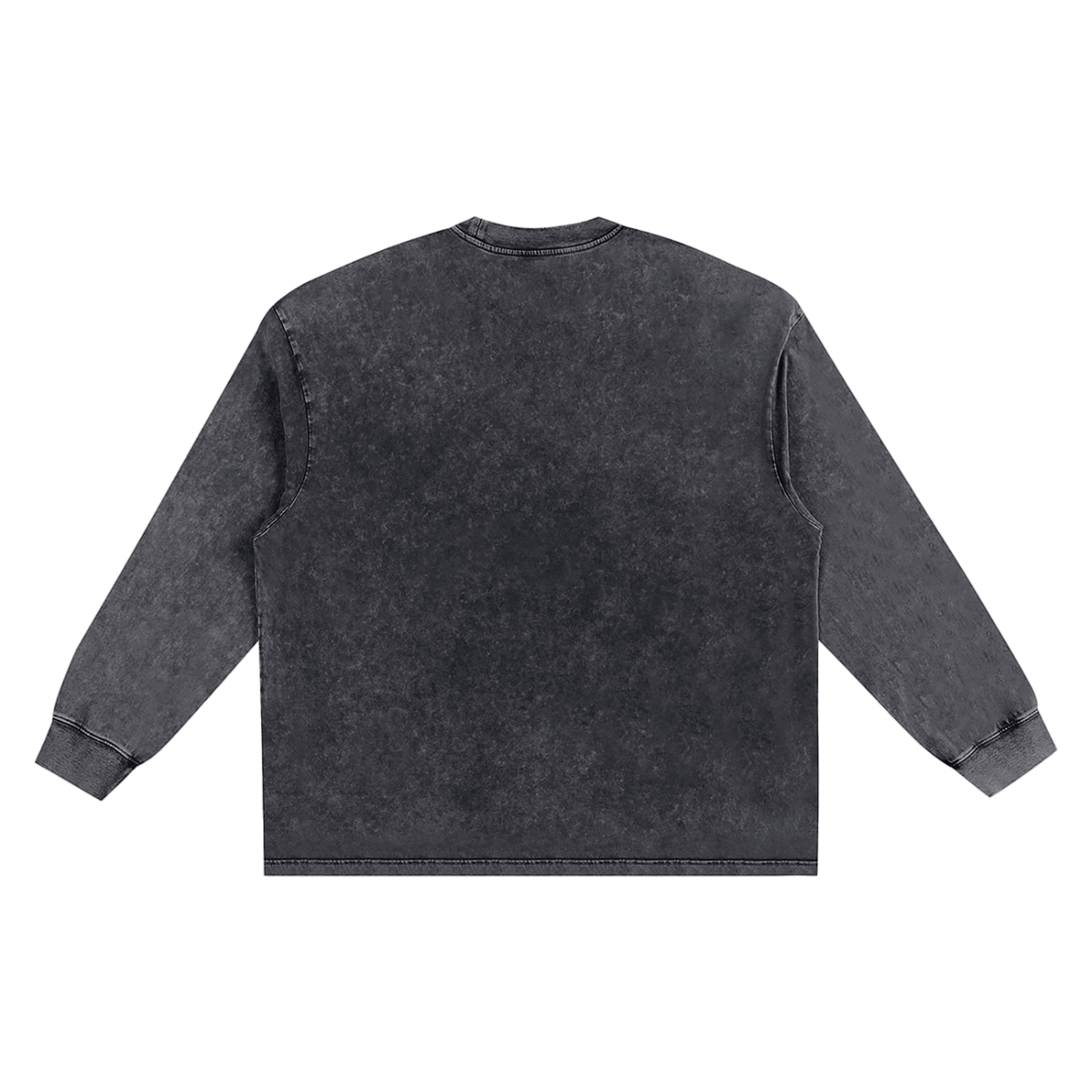 MONOGRAM SNOW WASHED FRAYED EDGE T-SHIRT