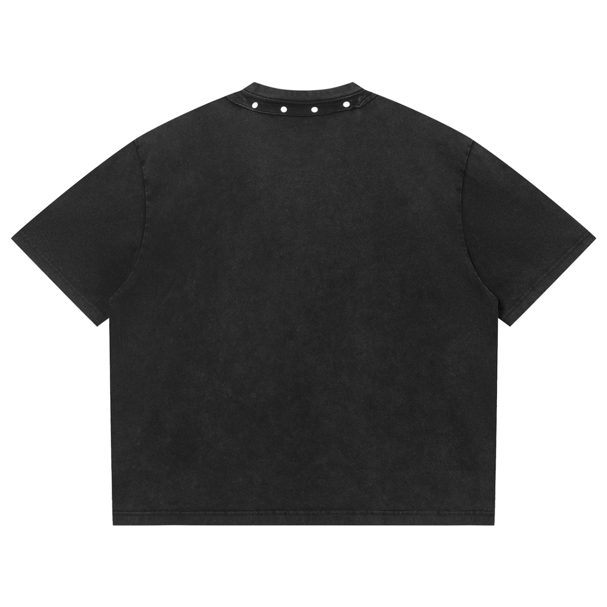 JAQUSONNE LOGO WASHED BOXY STUDDED T-SHIRT
