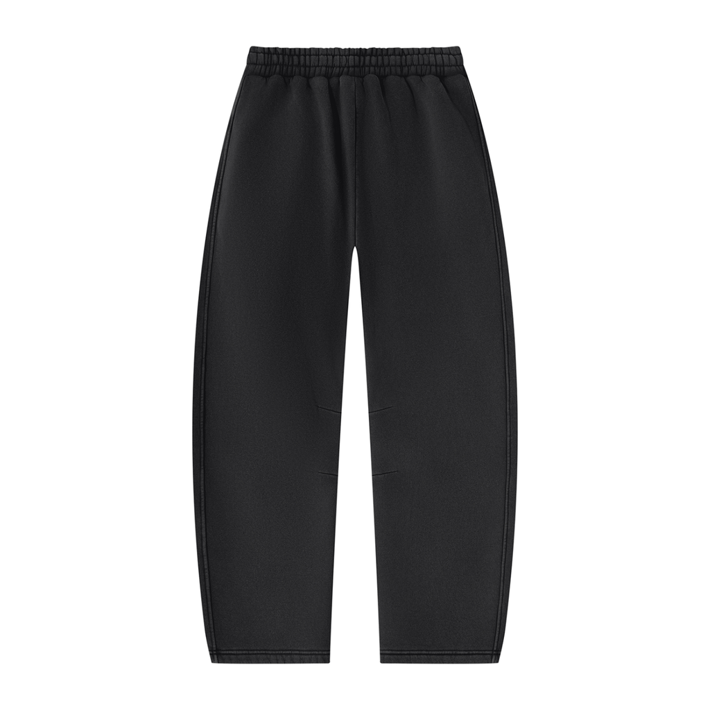 DAFFODIL LOGO VINTAGE WASH BARREL LEG FLEECE SWEATPANTS