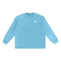 MONOGRAM SNOW WASHED FRAYED EDGE T-SHIRT