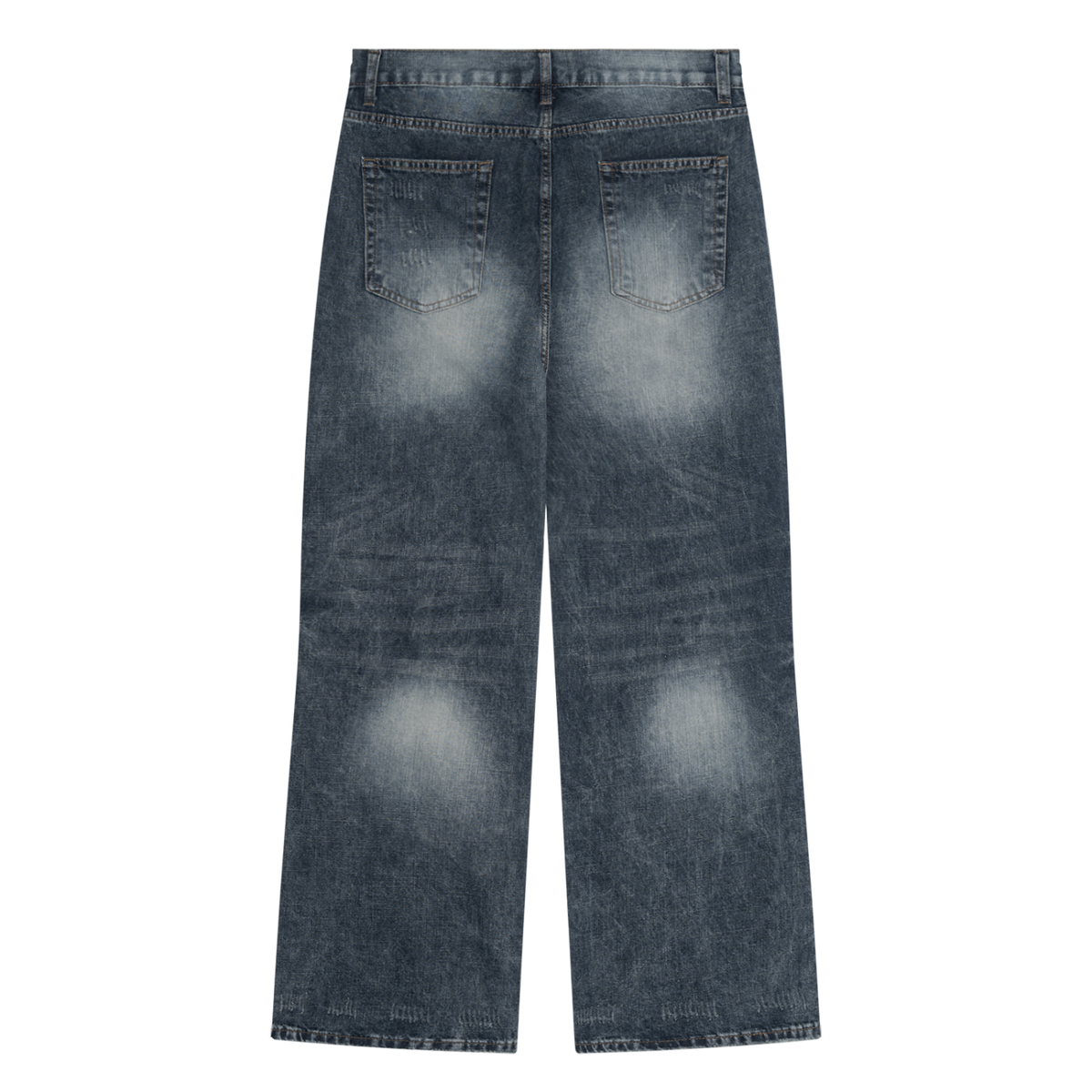 JAQUSONNE LOGO VINTAGE WASH DENIM JEANS