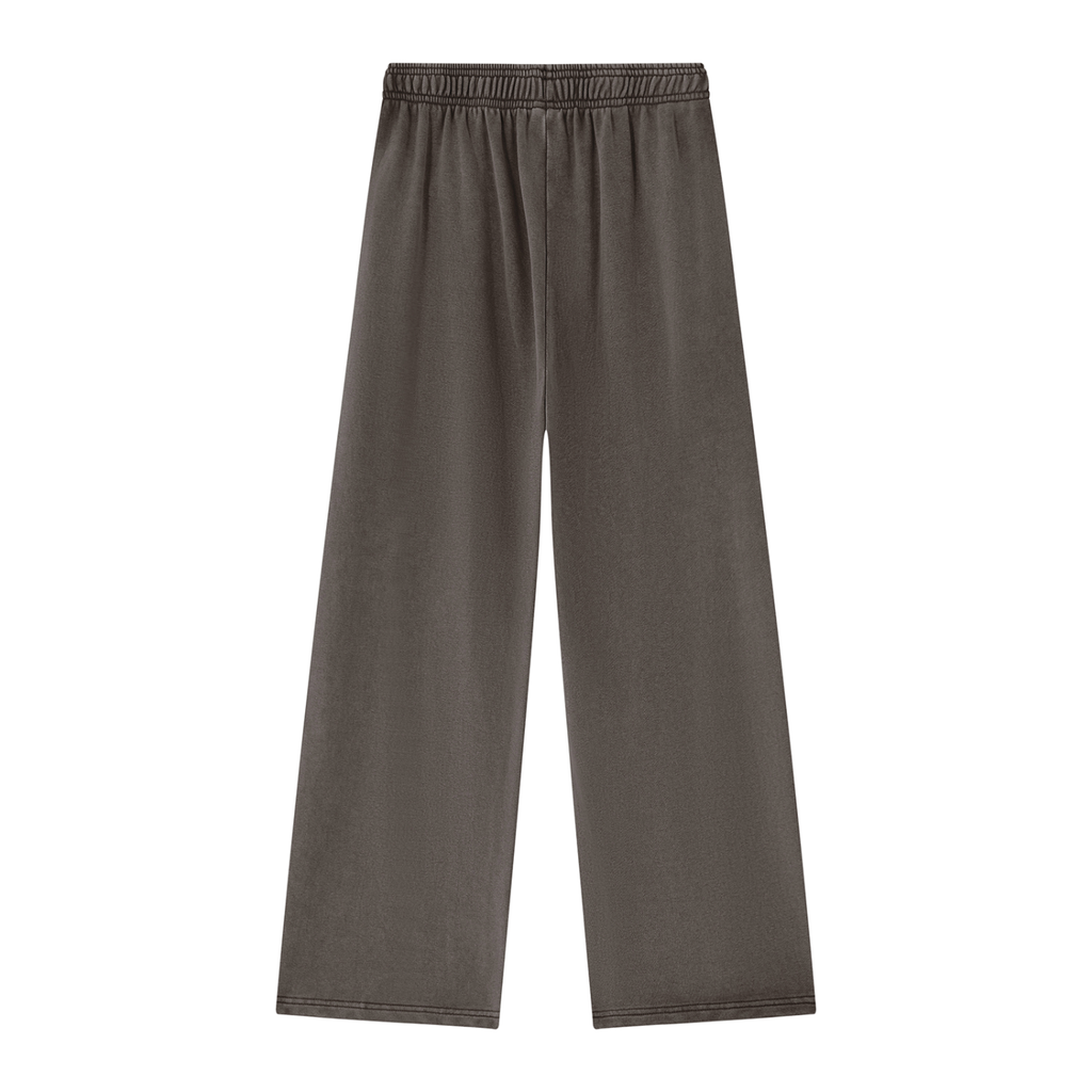 JAQUSONNE LOGO MINERAL WASH STRAIGHT SWEATPANTS